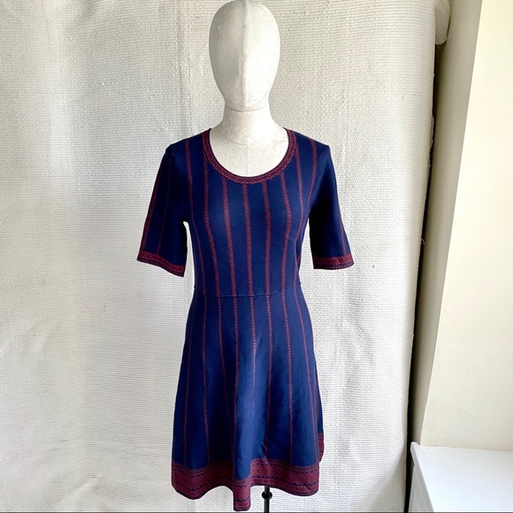 Stitchfix OS Sexy Sweater Dress Navy Blue - Picture 2 of 9